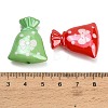 Plating Embossed Opaque Acrylic Beads AC-CBA49BC-04-3