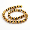 Glow in the Dark Luminous Style Handmade Silver Foil Glass Round Beads LS-FOIL-I006-12mm-01-2