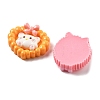Mini Cute Cartoon Animal Series ResinResin Cabochons CRES-I037-02-2