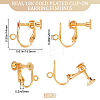 20Pcs Brass Clip-on Earring Findings KK-BBC0009-60-2
