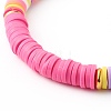 Handmade Polymer Clay Heishi Beads Stretch Bracelets Sets BJEW-SZ0001-59-10