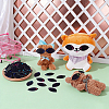 150 Pairs 6 Colors Felt Craft Doll Eye DIY-NB0016-23-4