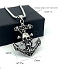 Vintage Viking Anchor Pendant 304 Stainless Steel Men’s Fashion Necklaces IH1305-6
