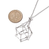 3Pcs 3 Styles 304 Stainless Steel Cable Chain Macrame Pouch Empty Stone Holder Necklace Making NJEW-JN04973-3