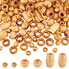 3 Styles Wood Beads WOOD-AN0001-02-1