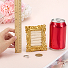 Vintage Resin with Cloth Ring Display Gold Photo Frame Stands RDIS-WH0016-19A-4