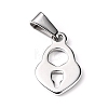 304 Stainless Steel Pendants STAS-I127-053P-1