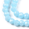 Electroplate Glass Beads Strands EGLA-A034-P3mm-A04-2