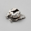 Alloy Rhinestone Cufflinks BUTT-WH0024-077B-2