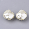 ABS Plastic Imitation Pearl Beads X-OACR-T022-02B-2
