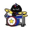 Musician Cat Enamel Pins JEWB-K037-01C-EB-1