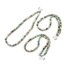 6MM Natural Green Line Jasper Round Beaded Necklaces GG-CBAA808-02P-A-4