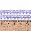 Baking Paint Transparent Glass Beads Strands DGLA-N006-6mm-06-4