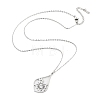 Non-Tarnish 304 Stainless Steel Pendant Necklaces NJEW-P306-03P-2