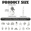 15Pcs Tibetan Style Alloy Pendants FIND-CJC0017-89-2
