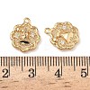 Christmas Brass Micro Pave Clear Cubic Zirconia Pendants KK-A280-03C-G-3