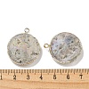 Electroplated Natural Druzy Agate Pendants G-A229-01C-3