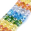 Electroplate Transparent Glass Beads Strands EGLA-N022-15A-B02-1