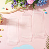 50Pcs Frosted PP Plastic Watchband Storage Resealable Bags ABAG-TADJ0003-01G-6