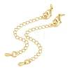 Brass Curb Chain Extender KK-L265-03G-1