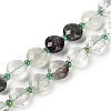 Natural Green Lodolite Quartz/Garden Quartz Beads Strands G-B094-A19-01-2