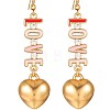 Alloy & Enamel Dangle Earrings FS-WG632E1-02-2