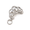 304 Stainless Steel Rhinestone Pendants STAS-I365-01P-03-2
