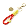 Cat Paw Print PVC & Iron Alloy Lobster Claw Clasp Keychain KEYC-JKC01105-01-3