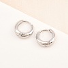 316 Surgical Stainless Hoop Earrings EJEW-C160-06B-P-4