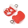 Christmas Theme Opaque Resin Pendants RESI-S08-02C-2