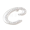 Brass Micro Pave Clear Cubic Zirconia Pendants CU-CBA8481-01P-C-2