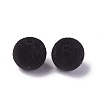 Flocky Acrylic Beads OACR-L011-C-07-2