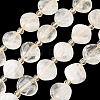 Natural Lemon Quartz(Heated) Carved Beads Strands G-H339-A06-01-2