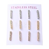 PVD Vacuum Plating 304 Stainless Steel Stud Earring EJEW-C099-08-1