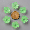 Transparent Frosted Acrylic Bead Caps X-MACR-S371-04A-733-3
