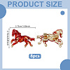 8Pcs Running Horse Enamel Pins JEWB-GA0001-56B-2