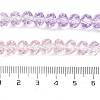 Transparent Painted Glass Beads Strands DGLA-A034-T8mm-A05-4