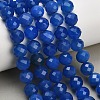 Natural Blue Chalcedony Beads Strands GG-NH0004-A01-02-1
