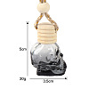 Skull Shape Glass Perfume Bottles Air Freshener Diffuser Bottle Hanging Ornament PW-WG86706-01-1