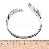 Retro 316 Surgical Stainless Steel Cuff Bangles BJEW-C142-11C-AS-5