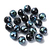 Half Plated Glass Beads EGLA-P059-02B-HP01-1