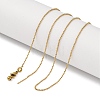Ion Plaing(IP) 304 Stainless Ball Chain Necklaces NJEW-Q003-05G-1