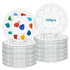200Pcs Round PET Watercolor Oil Palette AJEW-WA0004-63-1