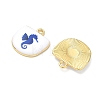 Printed Brass Pendants KK-CBAF9BC-04G-03-2