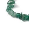 Natural Green Aventurine Chips Stretch Bracelets for Women BJEW-JB11343-09-4