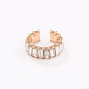 Alloy Rhinestone Cuff Earrings for Women WGFB2B6-01-1