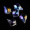 AB Color Plated Electroplate Glass Pendants X-EGLA-O003-06C-1