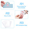 60Pcs 6 Styles Paper Foldable Header Cards CDIS-TA0001-52-5