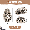 4Pcs Brass Beads KK-FH0008-26AS-2