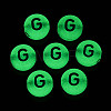 Luminous Frosted Acrylic Beads FACR-T008-02G-3